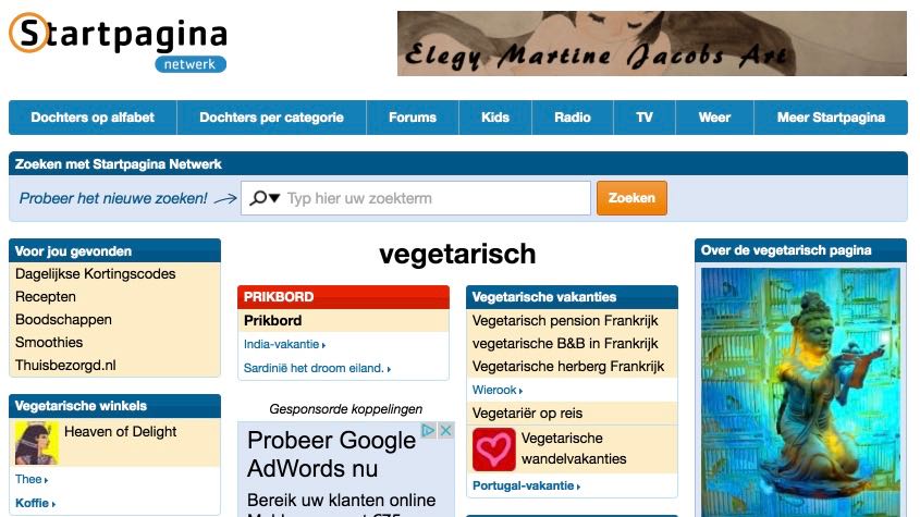 vegetarisch.startpagina.nl vegetarisch