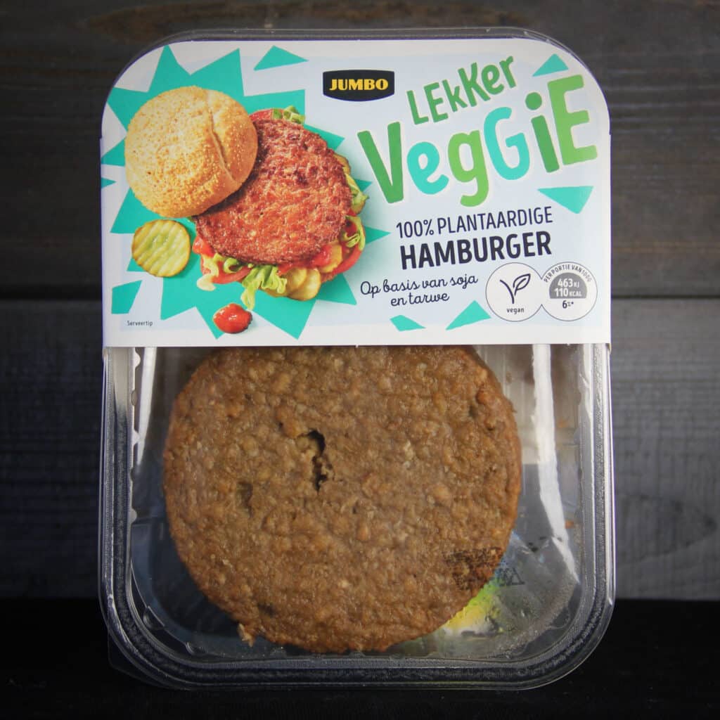 Jumbo Lekker veggie Hamburger vierkant