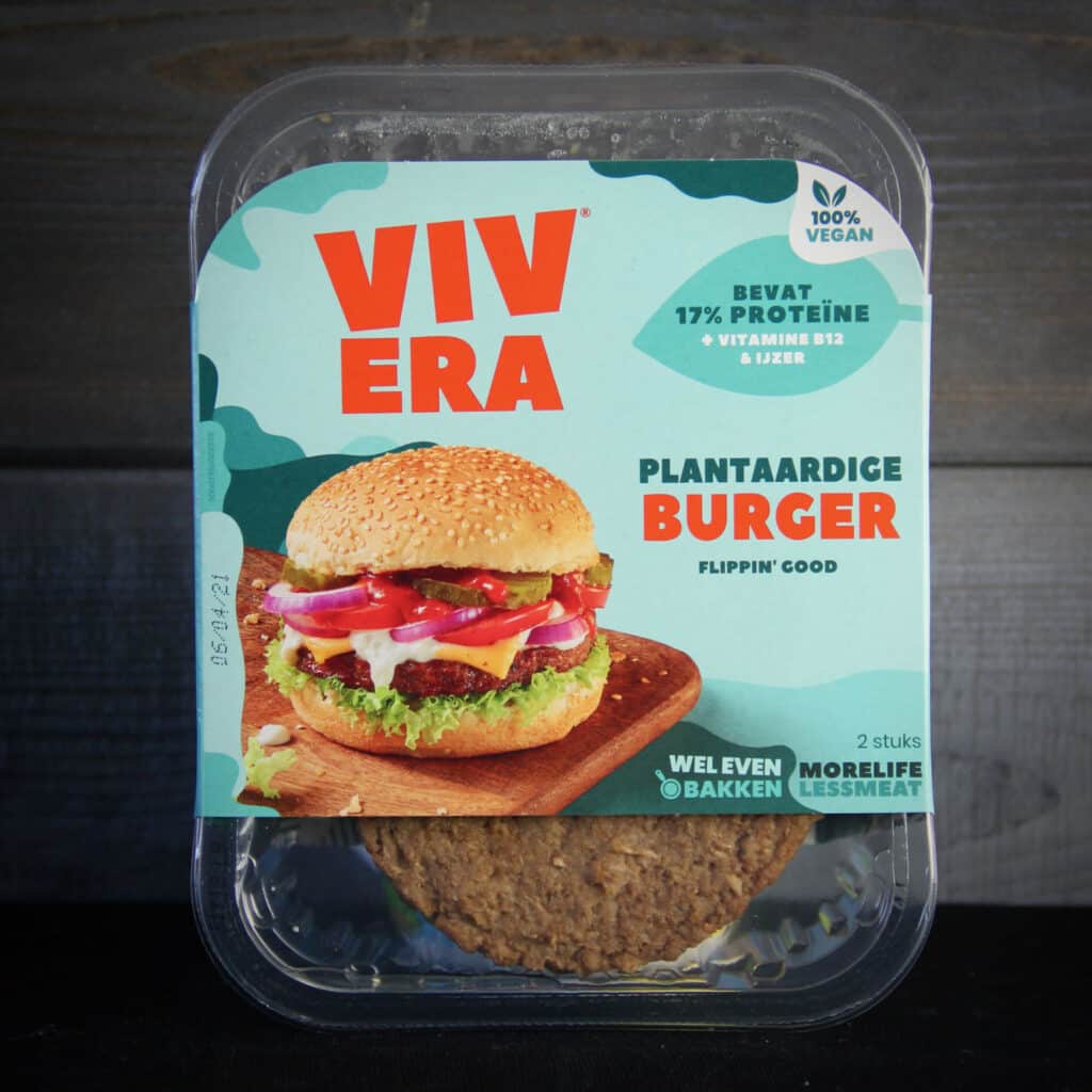 Hamburger test mrt 2021 Vivera Plantaardige burger vierkant