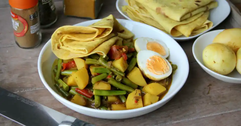 Vegetarische roti masala