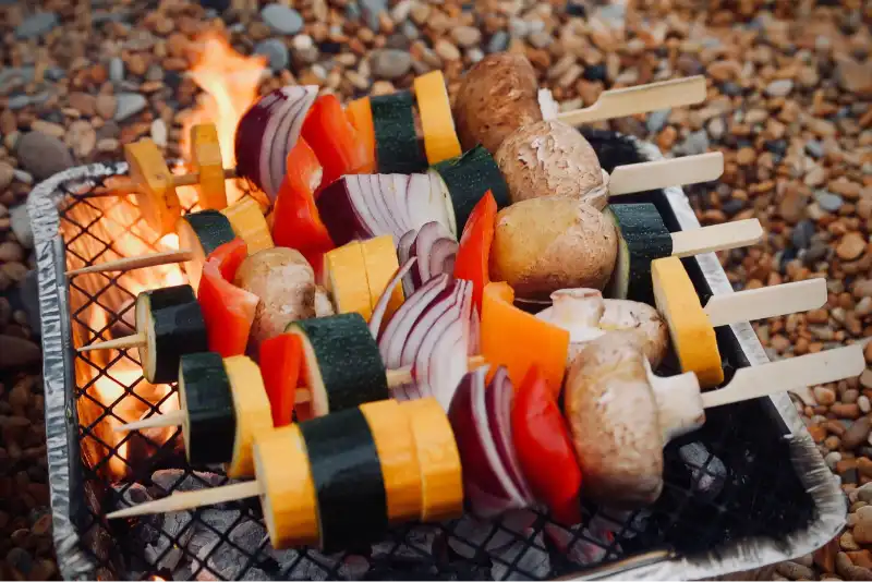 Winter barbecue wegwerp