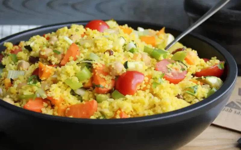 Couscous met groenten en saffraan