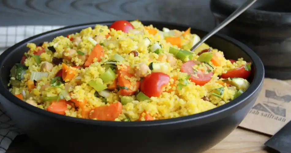 Couscous met groenten en saffraan recept 950x500