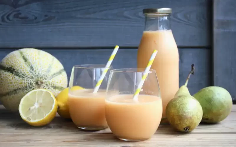 Meloen peer citroen smoothie