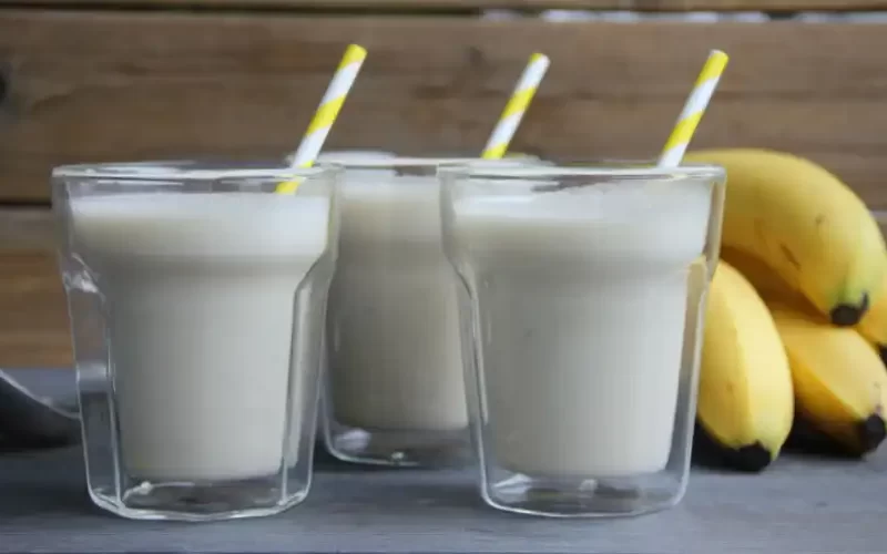 Banaan vanille milkshake