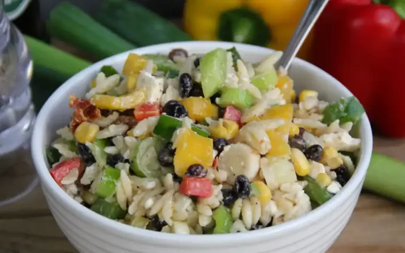 Orzo salade met feta