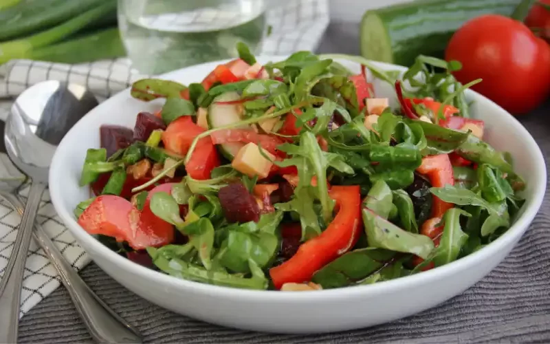 Salade met rode biet