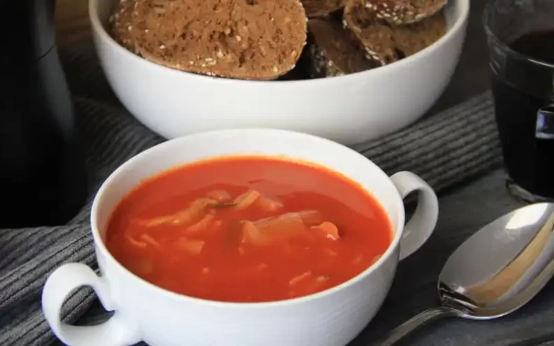 Tomatensoep met prei