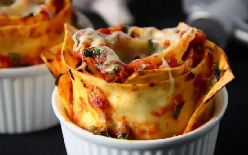 Lasagne courgette rolletjes