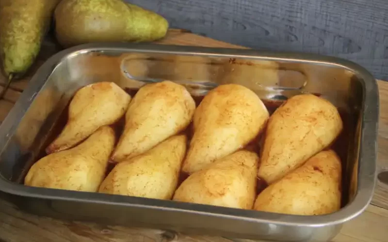 Peren uit de oven