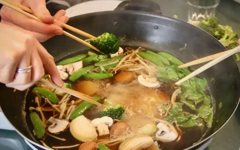 Vegetarische Vietnamese hot pot