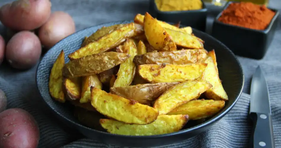 Gekruide aardappels uit de Airfryer 950x500