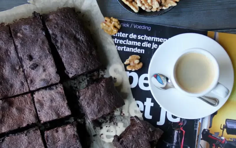 Brownies met walnoot