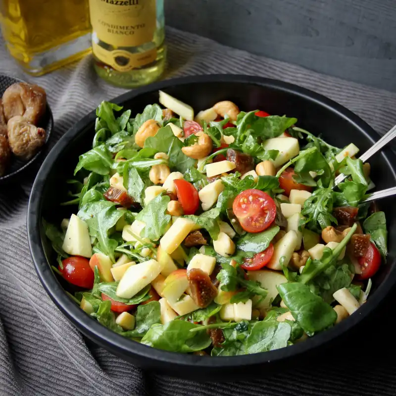 Salade met abdijkaas en vijgen recept 800x800