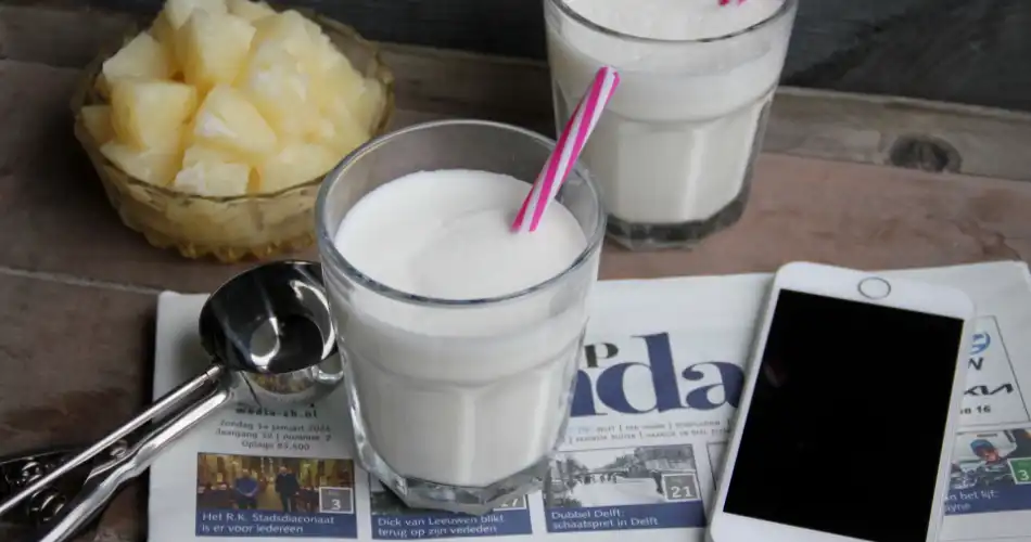 Kokos en ananas milkshake 950x500